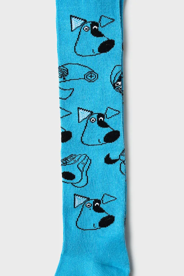 Колготки детские трикотажные для мальчиков PLAYTODAY, белый,черный,голубой - фото 2