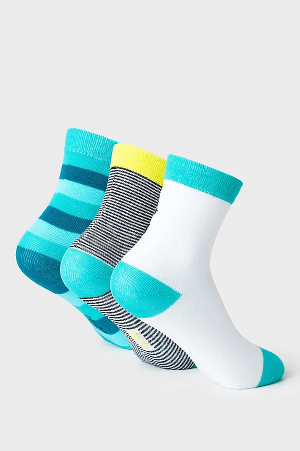 Носки трикотажные для мальчиков, 3 пары в комплекте PLAYTODAY, разноцветный - фото 2
