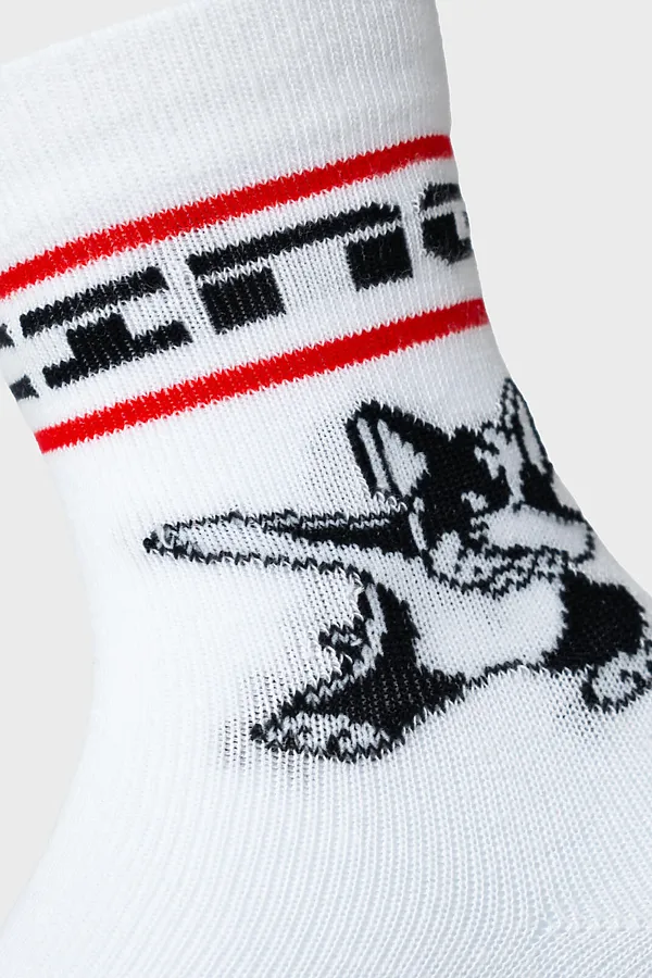 Носки трикотажные для мальчиков, 3 пары в комплекте PLAYTODAY, белый,черный,красный - фото 2