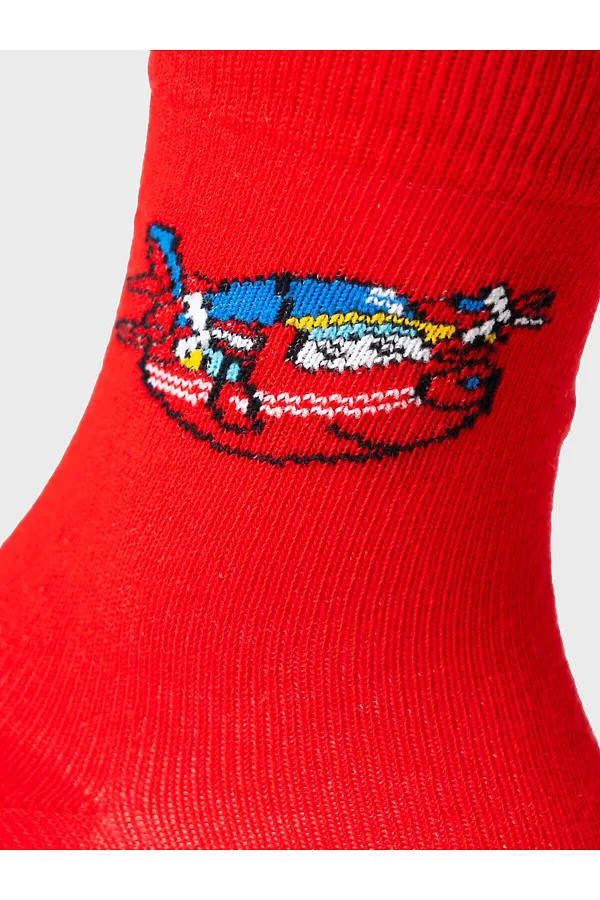 Носки трикотажные для мальчиков, 3 пары в комплекте PLAYTODAY, разноцветный - фото 2