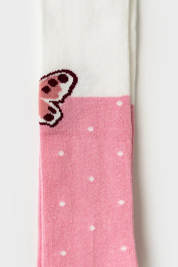 Колготки детские трикотажные для девочек, 2 пары в комплекте PLAYTODAY, разноцветный - фото 2