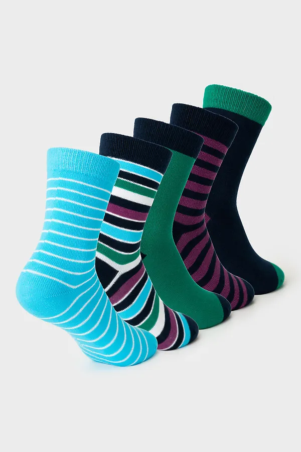 Носки трикотажные для мальчиков, 5 пар в комплекте PLAYTODAY, разноцветный - фото 2