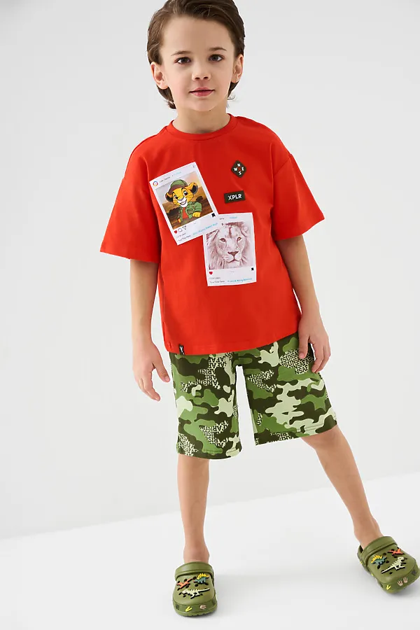 Шорты трикотажные для мальчиков, 2 шт в комплекте PLAYTODAY, разноцветный - фото 2