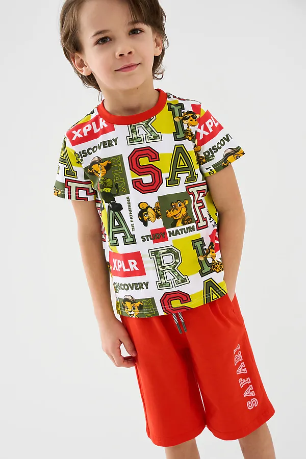 Шорты трикотажные для мальчиков, 2 шт в комплекте PLAYTODAY, разноцветный - фото 2