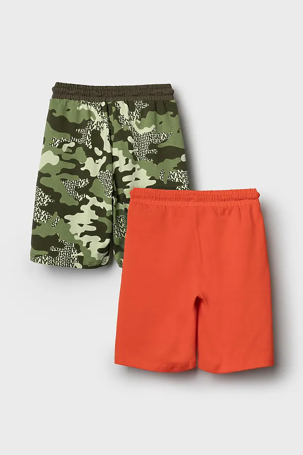 Шорты трикотажные для мальчиков, 2 шт в комплекте PLAYTODAY, разноцветный - фото 2