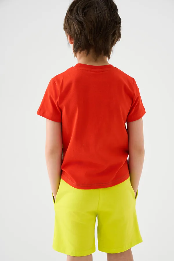 Шорты трикотажные для мальчиков, 2 шт в комплекте PLAYTODAY, светло-зеленый,темно-зеленый - фото 2