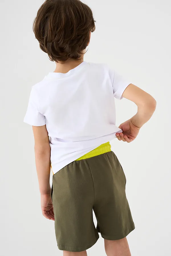 Шорты трикотажные для мальчиков, 2 шт в комплекте PLAYTODAY, светло-зеленый,темно-зеленый - фото 2