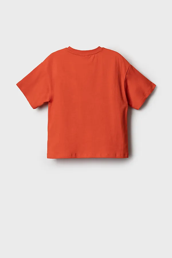 Фуфайка трикотажная для мальчиков (футболка) PLAYTODAY, красный - фото 2