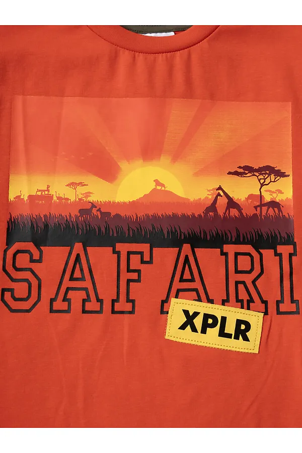 Фуфайка трикотажная для мальчиков (футболка) PLAYTODAY, красный - фото 2