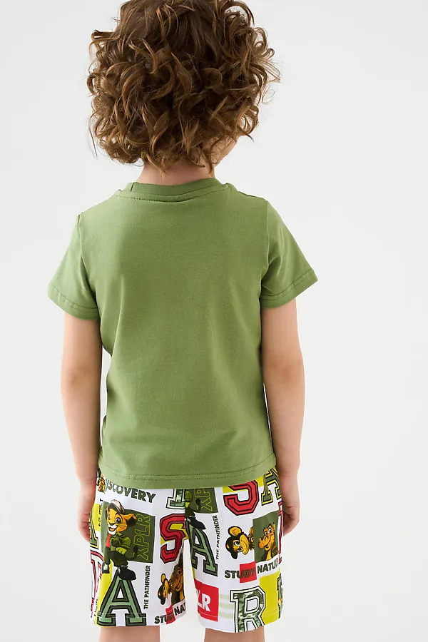 Комплект трикотажный для мальчиков: фуфайка (футболка), шорты PLAYTODAY, разноцветный - фото 2