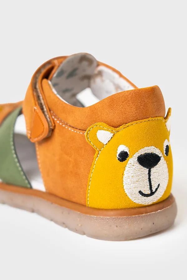 Сандалии для мальчиков PLAYTODAY, коричневый - фото 2