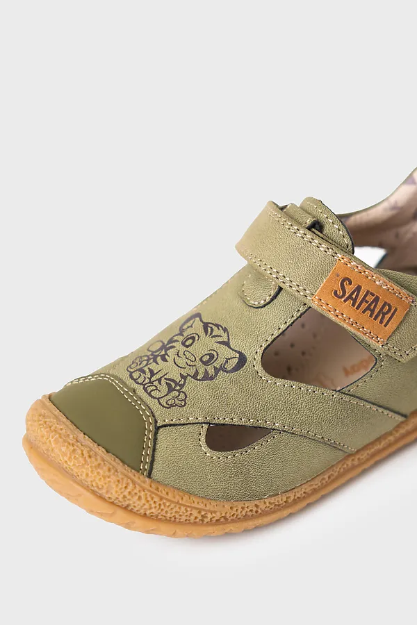 Сандалии для мальчиков PLAYTODAY, хаки - фото 2