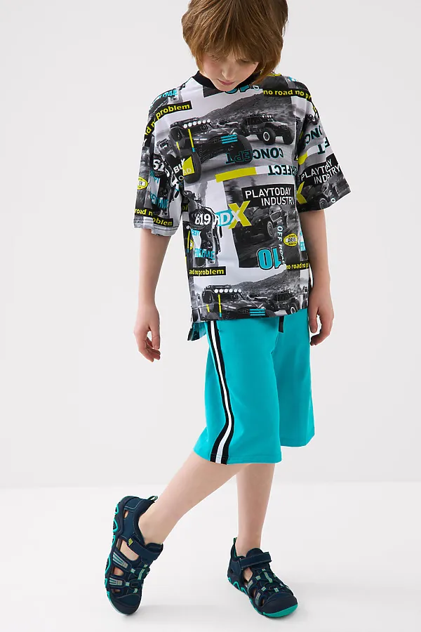 Сандалии для мальчиков PLAYTODAY, тёмно-синий - фото 2