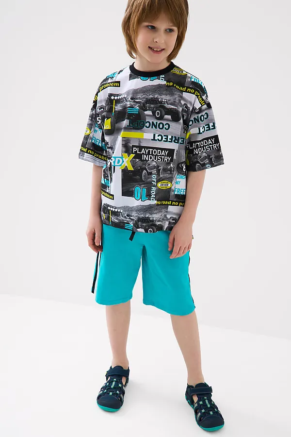 Сандалии для мальчиков PLAYTODAY, тёмно-синий - фото 2