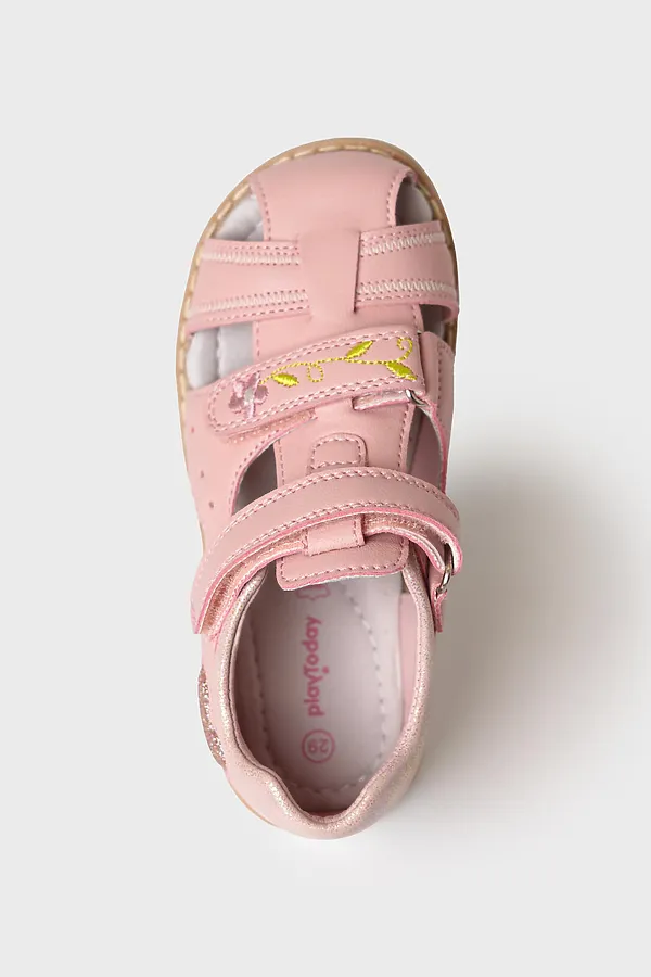 Туфли открытые для девочек PLAYTODAY, розовый - фото 2