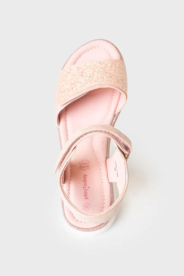 Туфли открытые для девочек PLAYTODAY, розовый - фото 2