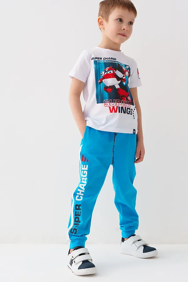 Полуботинки для мальчиков PLAYTODAY, белый,тёмно-синий - фото 2