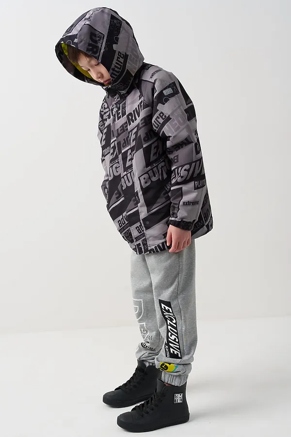 Куртка PLAYTODAY, черный,серый - фото 2