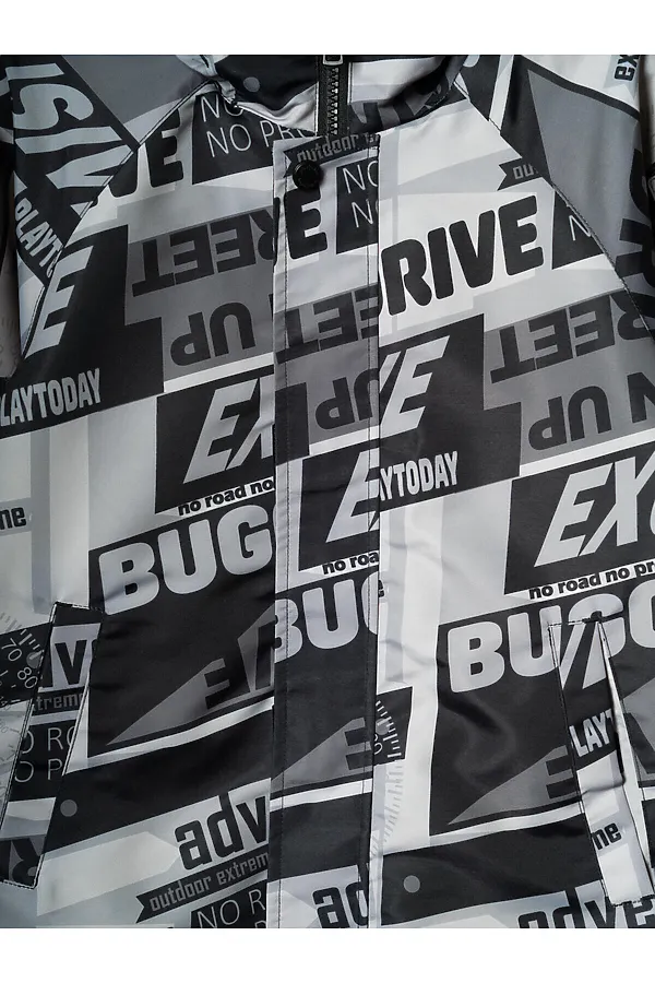 Куртка PLAYTODAY, черный,серый - фото 2