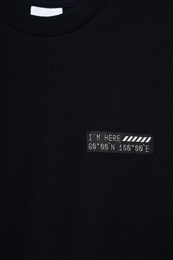 Комплект трикотажный для мальчиков: фуфайка (футболка), шорты PLAYTODAY, тёмно-синий - фото 2