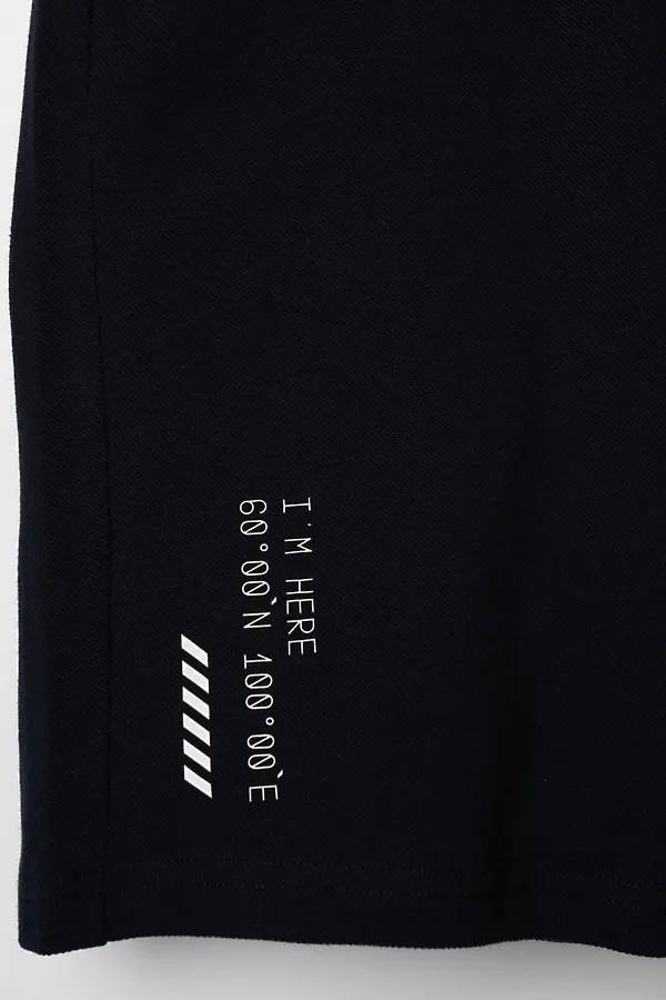 Комплект трикотажный для мальчиков: фуфайка (футболка), шорты PLAYTODAY, тёмно-синий - фото 2