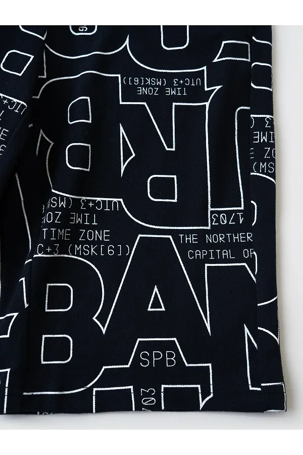 Комплект трикотажный для мальчиков: джемпер с воротником поло, шорты PLAYTODAY, тёмно-синий,белый - фото 2