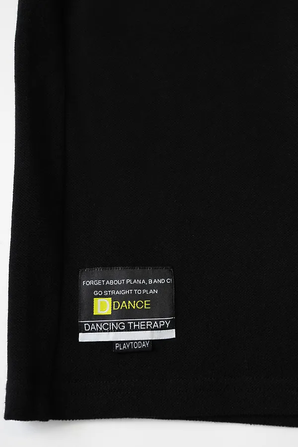 Комплект трикотажный для мальчиков: фуфайка (футболка), шорты PLAYTODAY, черный - фото 2