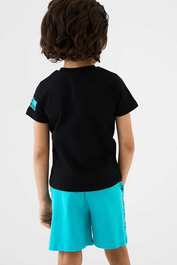 Шорты трикотажные для мальчиков, 2 шт в комплекте PLAYTODAY, светло-зеленый,бирюзовый - фото 2