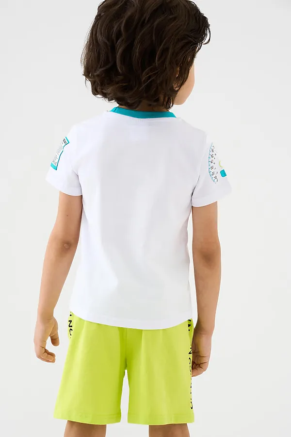Шорты трикотажные для мальчиков, 2 шт в комплекте PLAYTODAY, светло-зеленый,бирюзовый - фото 2