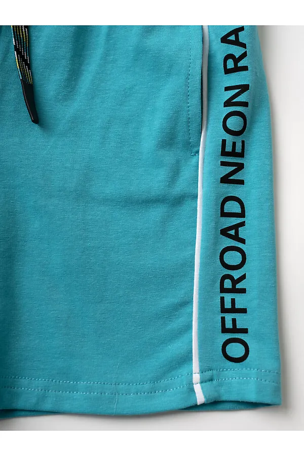 Шорты трикотажные для мальчиков, 2 шт в комплекте PLAYTODAY, светло-зеленый,бирюзовый - фото 2