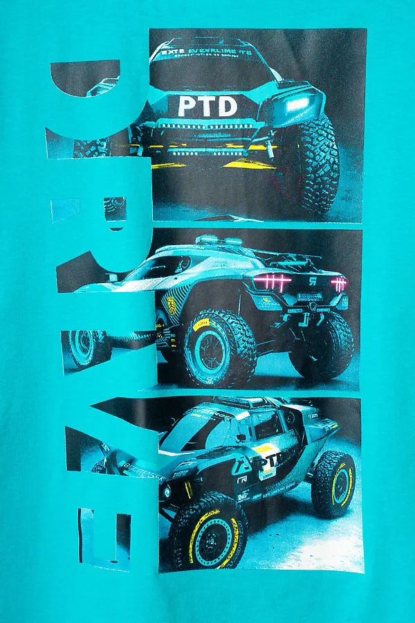 Комплект трикотажный для мальчиков: фуфайка (футболка), шорты PLAYTODAY, черный,бирюзовый - фото 2