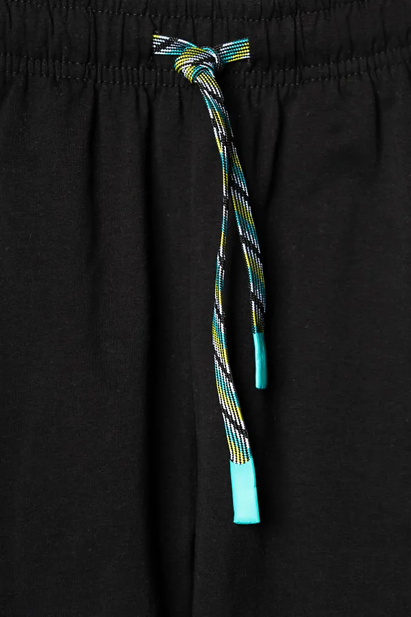 Комплект трикотажный для мальчиков: фуфайка (футболка), шорты PLAYTODAY, черный,бирюзовый - фото 2