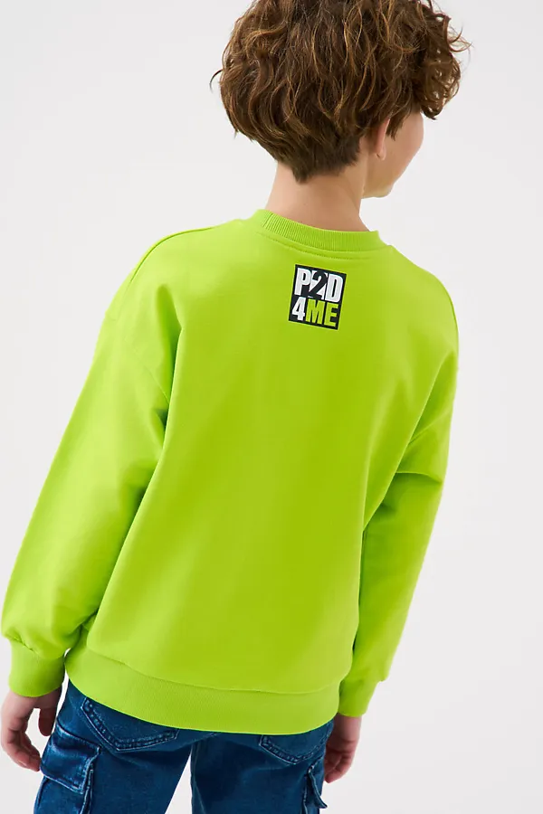 Толстовка трикотажная для мальчиков PLAYTODAY, светло-зеленый - фото 2