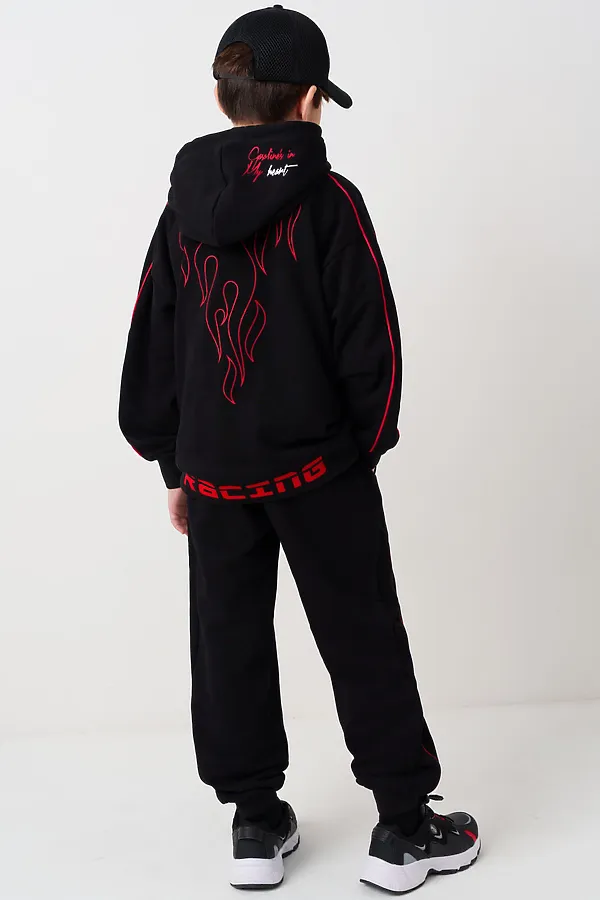 Брюки трикотажные для мальчиков PLAYTODAY, черный - фото 2