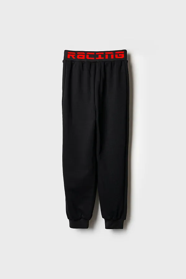 Брюки трикотажные для мальчиков PLAYTODAY, черный - фото 2