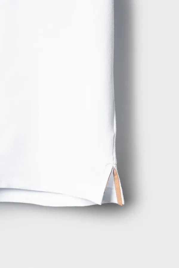 Джемпер трикотажный с воротником поло для мужчин PLAYTODAY, белый,тёмно-синий - фото 2