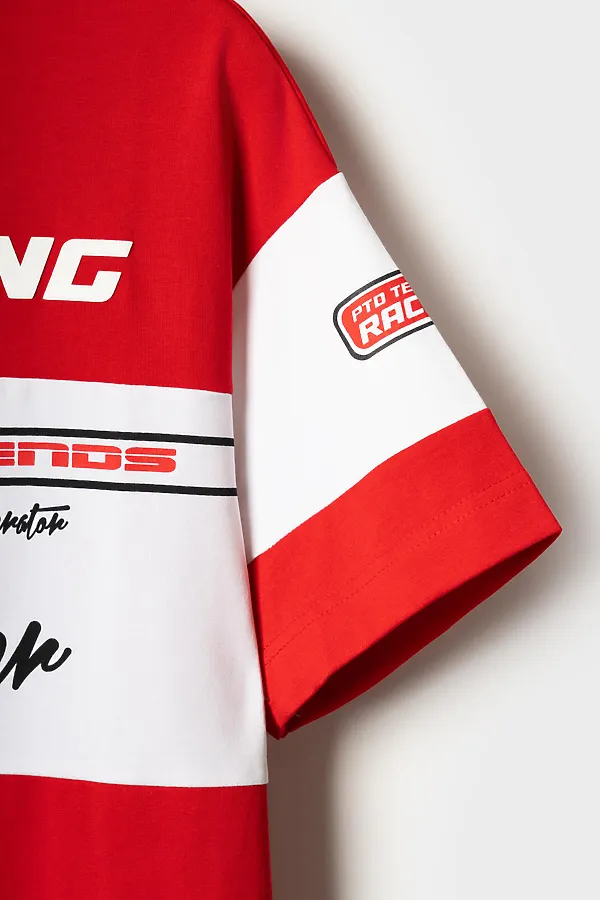 Комплект трикотажный для мальчиков: фуфайка (футболка), брюки PLAYTODAY, белый,черный,красный - фото 2