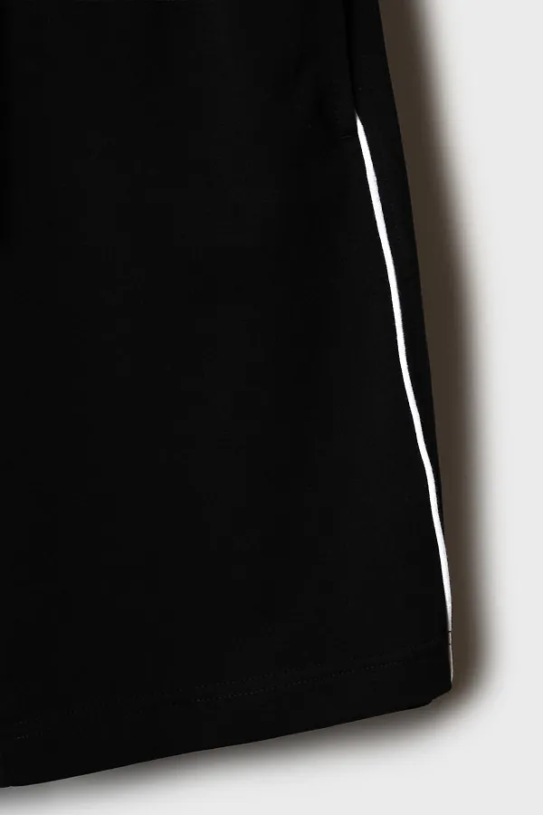 Комплект трикотажный для мальчиков: фуфайка (футболка), шорты PLAYTODAY, белый,черный - фото 2