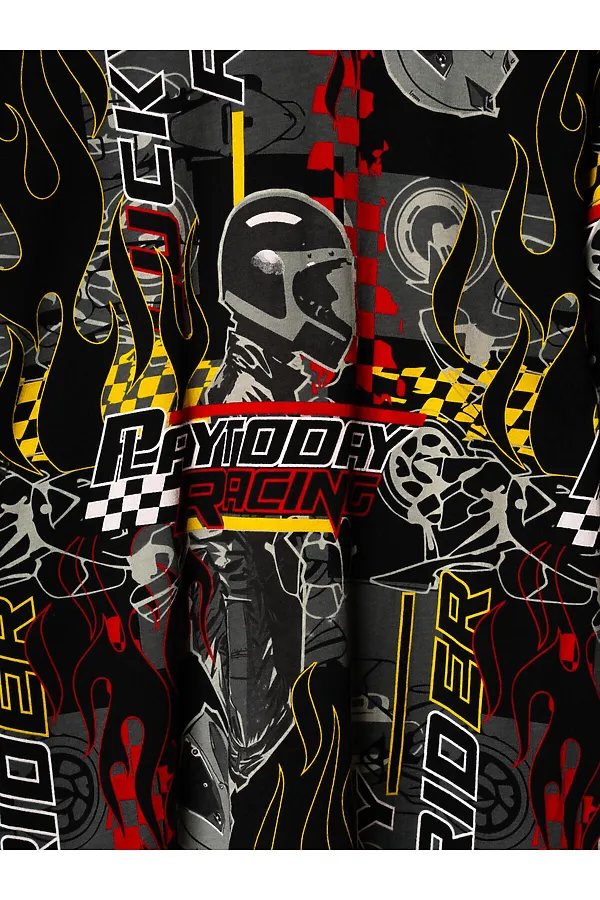 Комплект трикотажный для мальчиков: фуфайка (футболка), шорты PLAYTODAY, разноцветный - фото 2