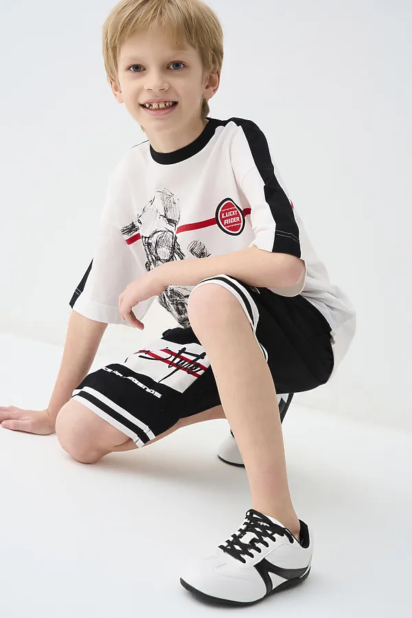 Фуфайка трикотажная для мальчиков (футболка) PLAYTODAY, белый - фото 2