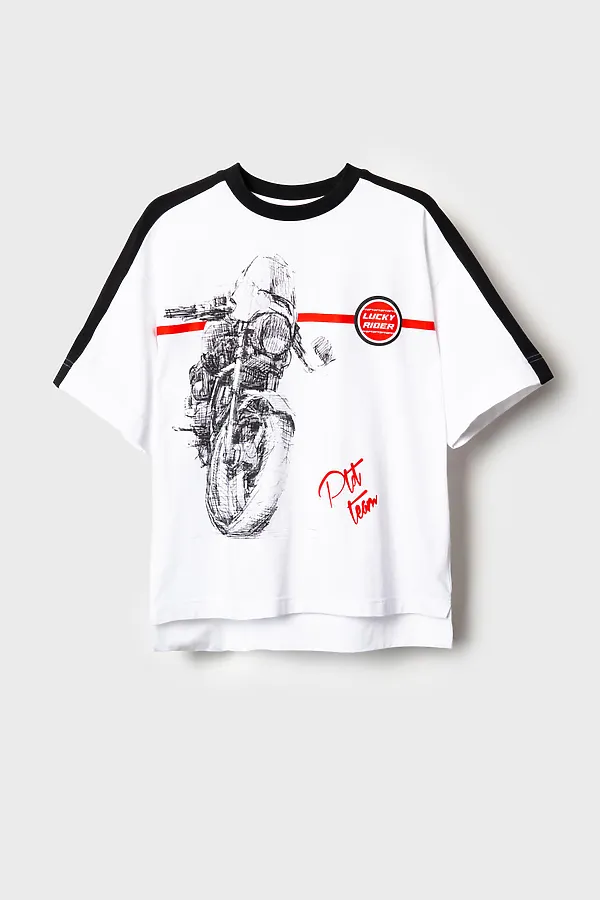 Фуфайка трикотажная для мальчиков (футболка) PLAYTODAY, белый - фото 2