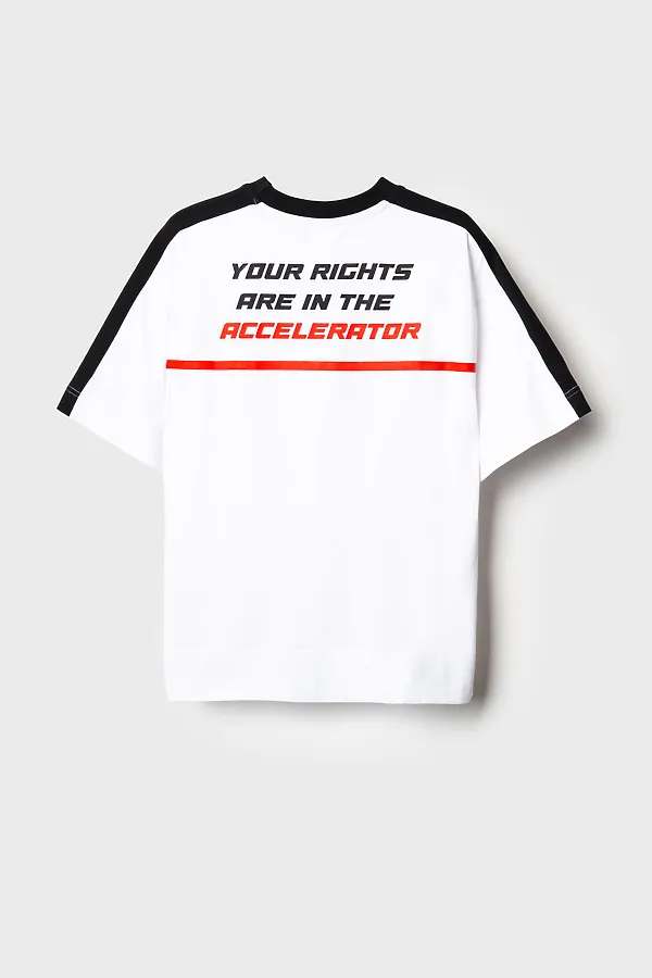 Фуфайка трикотажная для мальчиков (футболка) PLAYTODAY, белый - фото 2