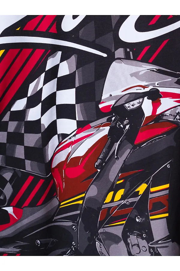 Фуфайка трикотажная для мальчиков (футболка) PLAYTODAY, белый - фото 2