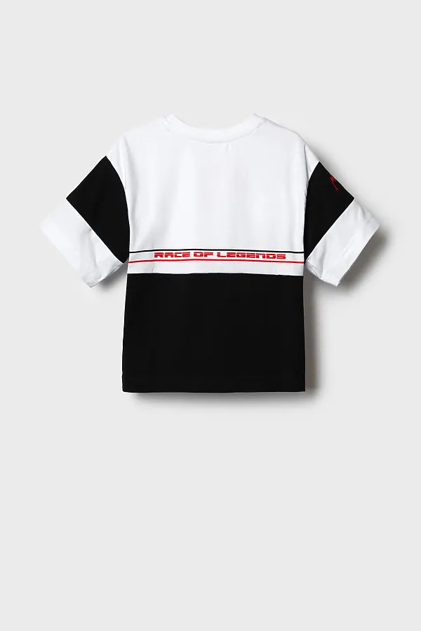 Фуфайка трикотажная для мальчиков (футболка) PLAYTODAY, черный,белый - фото 2