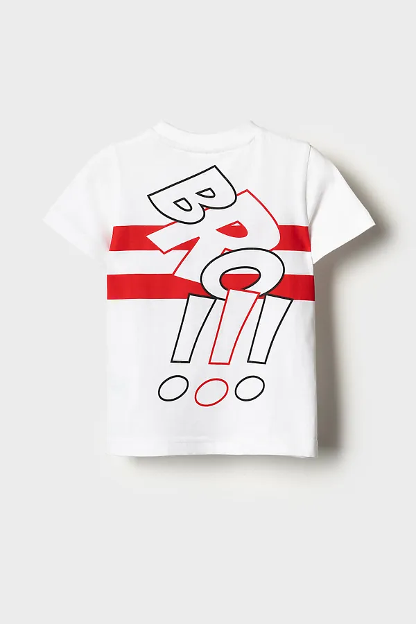 Фуфайка трикотажная для мальчиков (футболка) PLAYTODAY, белый - фото 2