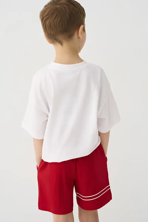 Шорты трикотажные для мальчиков, 2 шт в комплекте PLAYTODAY, черный,красный - фото 2