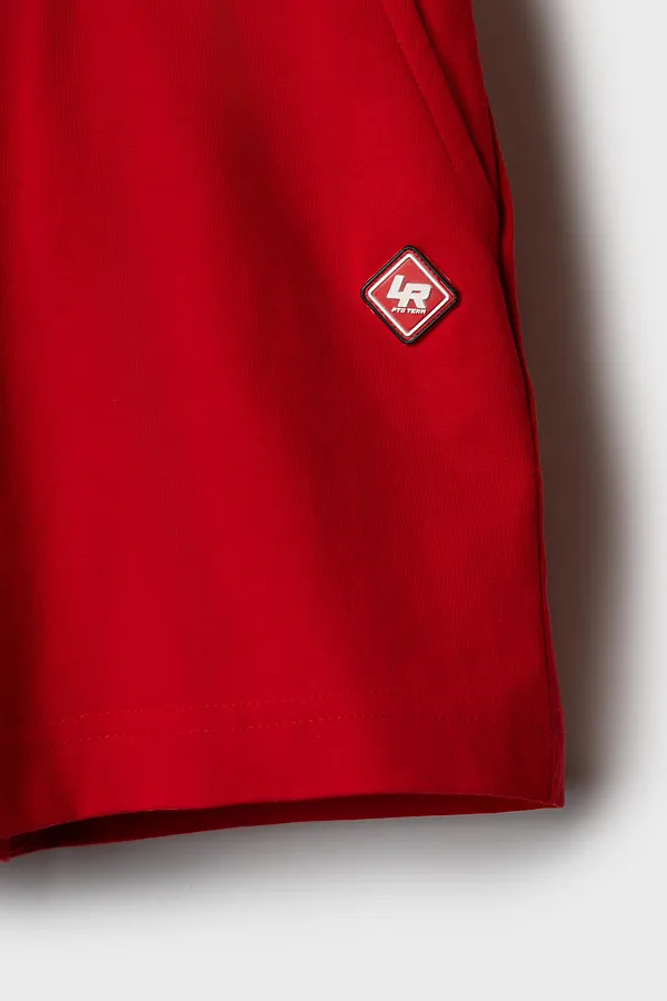 Шорты трикотажные для мальчиков, 2 шт в комплекте PLAYTODAY, черный,красный - фото 2