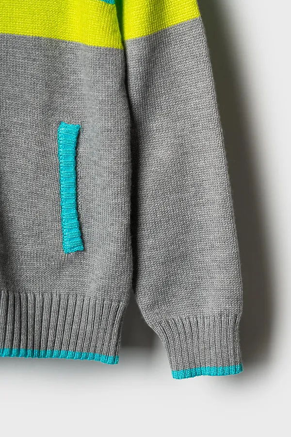 Кардиган трикотажный для мальчиков PLAYTODAY, разноцветный - фото 2