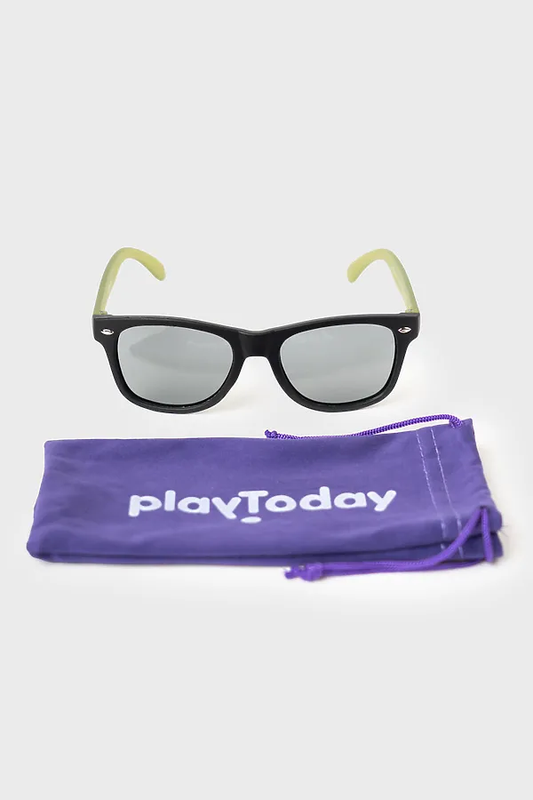 Солнцезащитные очки для детей PLAYTODAY, черный,хаки - фото 2
