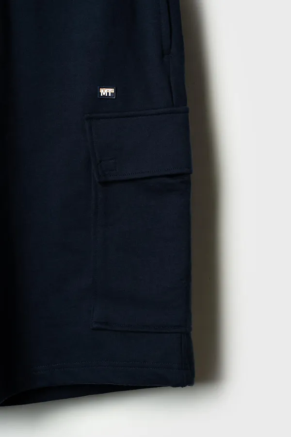 Комплект трикотажный для мужчин: фуфайка (футболка), шорты PLAYTODAY, белый,тёмно-синий - фото 2